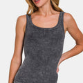 Zenana Ribbed Scoop Neck Tank