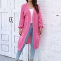 Open Front Longline Cardigan with Pockets