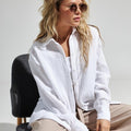 Textured Collared Neck Long Sleeve Shirt