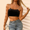 Perfee Chain Strap Cropped Cami