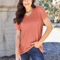 Basic Bae Bamboo Full Size  V-Neck Short Sleeve T-Shirt