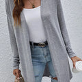 Open Front Long Sleeve Cover Up