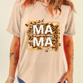 MAMA Round Neck Short Sleeve T-Shirt