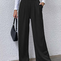 High Waist Straight Pants
