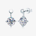 Adored 4 Carat Moissanite Drop Earrings