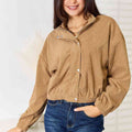 Double Take Long Sleeve Dropped Shoulder Jacket