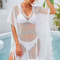 Fringe Trim Openwork Cover Up